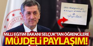 Milli Eğitim Bakanı Selçuk'tan öğrencilere müjdeli paylaşım