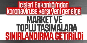 Market ve toplu taşımalara koronavirüs tedbirleri