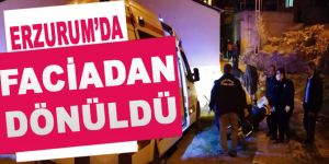 Erzurum'da faciadan dönüldü