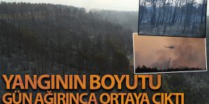 Yangının boyutu gün ağırınca ortaya çıktı