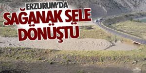 Erzurum'da yağışlar etkisini sürdürüyor