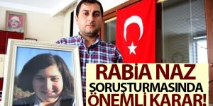 Rabia Naz'ın ölümüyle ilgili soruşturmada takipsizlik kararı