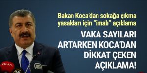 Bakan Koca'dan sokağa çıkma yasakları için imalı paylaşım!