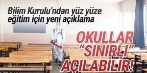 Bilim Kurulu Üyesi: ''Okullar sınırlı olarak açılabilir''