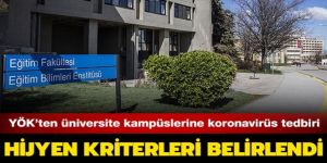 Üniversitelerde koronavirüse karşı yeni tedbirler!