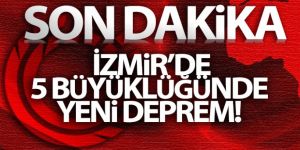 Ege Denizi'nde 5 büyüklüğünde deprem