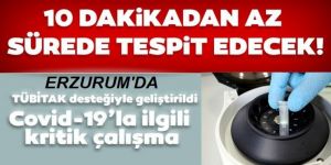 TÜBİTAK desteğiyle geliştirilen kit Kovid-19'u 10 dakikadan kısa sürede saptayacak