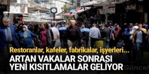 Restoranlar, kafeler, fabrikalar, işyerleri... Yeni kısıtlamalar geliyor!