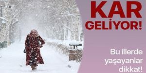 Meteoroloji'den o iller için yağmur ve kar uyarısı