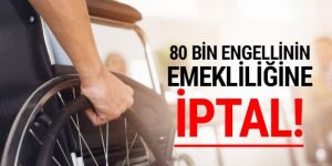 80 bin engellinin emekliliğine iptal