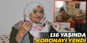 116 yaşında koronayı yendi