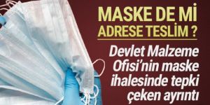 Devlet Malzeme Ofisi'nin maske ihalesinde tepki çeken ayrıntı