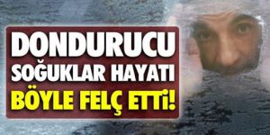 Doğu'da dondurucu soğuklarda 5 metrelik buz sarkıtları oluştu