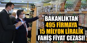 Bakanlık açıkladı: 495 firmaya fahiş fiyat cezası