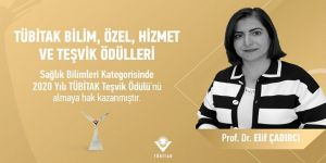 TÜBİTAK teşvik ödülü; Prof. Dr. Çadırcı’ya