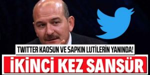 Soylu'nun sapkın Lutilere (LGBTİ) karşı tweetine ikinci kez sansür uyguladı