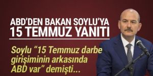 ABD’den Bakan Soylu’ya darbe yanıtı