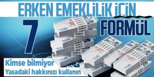 Bunları yapın erken emekli olun! Erken emeklilik için 7 formül!