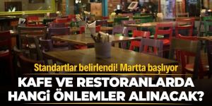 Normalleşmeyle birlikte açılacak restoran ve kafelerde hangi önlemler alınacak?