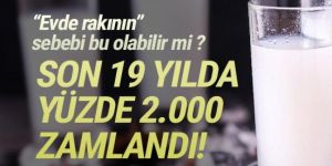 Rakıya 19 yılda yüzde 2 bin zam!