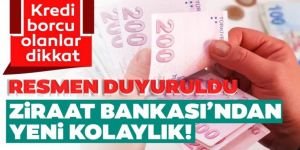 Ziraat Bankası, takipteki borcu 1 milyon TL'yi geçmeyen müşterilerine yeni ödeme imkanı sağladı