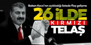 Bakan Fahrettin Koca'nın açıkladığı risk haritasındaki 26 ilde kırmızı telaşı!