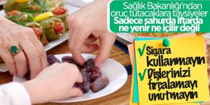 Sağlık Bakanlığı'ndan oruç tutacaklara sahur tavsiyesi