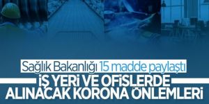 Sağlık Bakanlığı 'İş Yeri/Ofislerde COVID-19 İçin Alınacak Önlemler' broşürü yayınladı