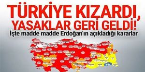 İşte madde madde Erdoğan'ın açıkladığı yeni yasaklar!