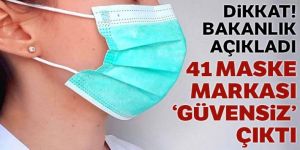 41 maske markası 'güvensiz ürün' olarak tespit edildi