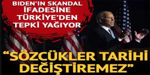 Türkiye'den Joe Biden'ın skandal ifadesine art arda tepkiler