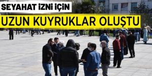 Tam kapanma öncesi uzun seyahat kuyruğu