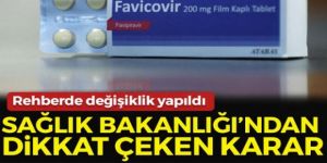 Sağlık Bakanlığı'ndan önemli Favipiravir ilacı kullanımı açıklaması