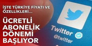 Twitter'da ücretli üyelik dönemi başlıyor