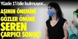 Korona virüs aşısı olanlar dikkat! Aşının önemini gözler önüne seren çarpıcı bir sonuç