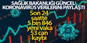 Türkiye'de son 24 saatte 5.846 koronavirüs vakası tespit edildi