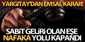 Yargıtay'dan emsal nafaka kararı