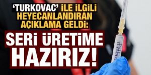 Heyecanlandıran açıklama: Turkovac'ın seri üretimine hazırız