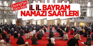 Kurban Bayramı namazı saatleri