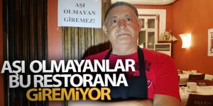 İzmir'de aşı olmayanlar bu restorana giremiyor