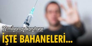 22 milyon aşı karşıtı var! İşte bahaneleri...