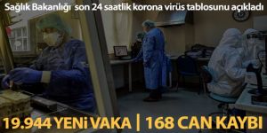 Türkiye'nin son 24 saatlik korona virüs tablosunu açıkladı