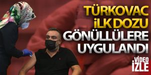 Türkovac Kayseri Şehir Hastanesi'nde gönüllülere uygulandı