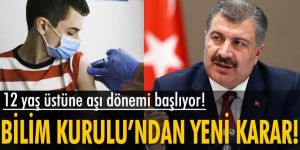 12 yaş üstüne aşı dönemi başlıyor!