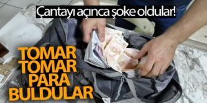 Çantayı açınca şoke oldular!