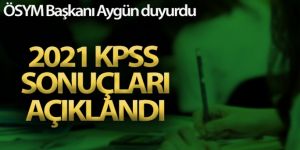 2021 KPSS sonuçları açıklandı