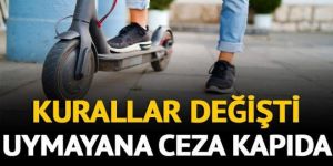 Elektrikli scooter kullananlar dikkat!