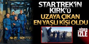 Star Trek'in Kaptan Kirk'ü uzaya çıkan en yaşlı kişi oldu