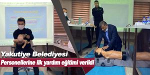 Yakutiye Belediyesi personellerine ilk yardım eğitimi verildi