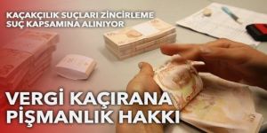 Yeni düzenleme geliyor: Vergi kaçırana pişmanlık hakkı